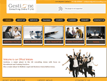 Tablet Screenshot of gestioneconsulting.co.in